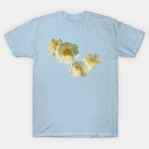 White Poppy T-Shirt by Gearysworld 